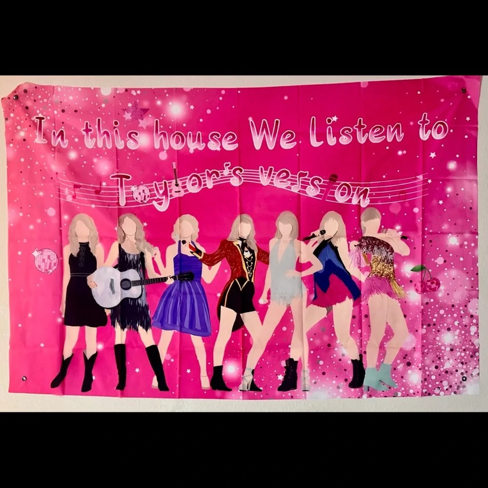 NWT “in this house we listen to Taylor’s Version”‎ tapestry